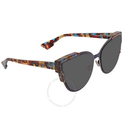 dior wildlydior p7ne5 60 havana blue|Dior Blue Grey Cat Eye Ladies Sunglasses WILDLYDIOR .